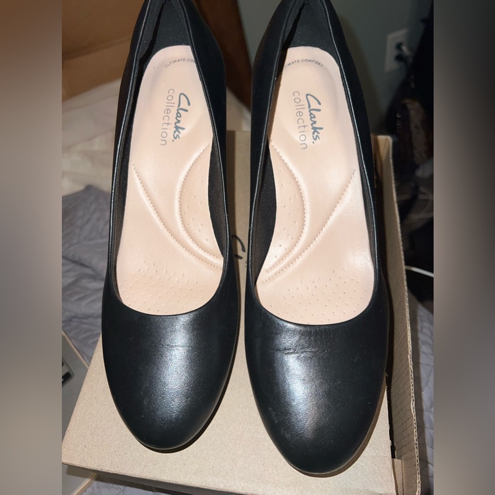 Clarks Ambyr Joy Black Leather